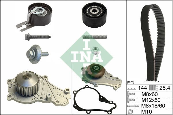 530023930 Schaeffler INA Pompa acqua + Kit cinghie dentate 