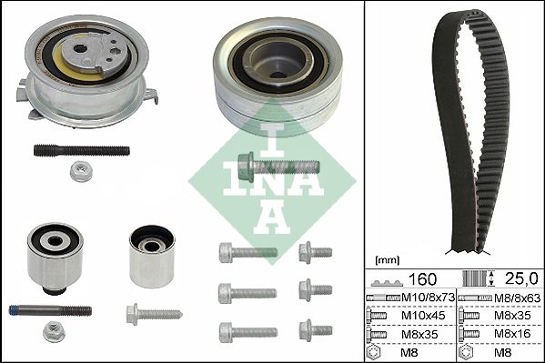 530055010 Schaeffler INA Kit cinghie dentate 