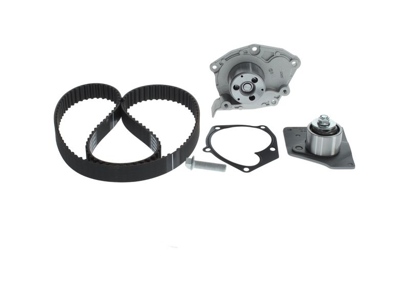 1987945301 BOSCH Pompa acqua + Kit cinghie dentate 