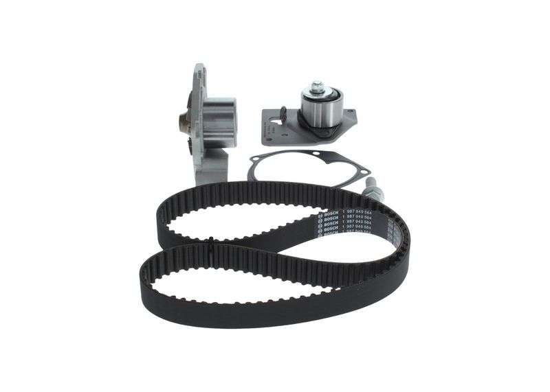 1987945301 BOSCH Pompa acqua + Kit cinghie dentate 