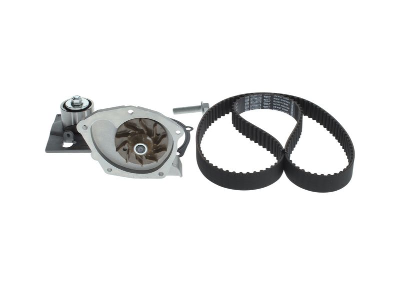 1987945301 BOSCH Pompa acqua + Kit cinghie dentate 