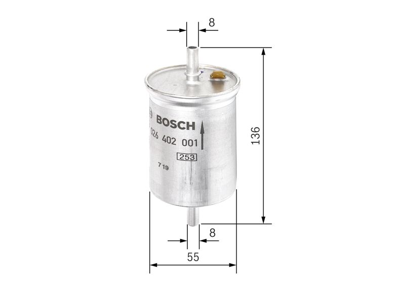 F026402001 BOSCH Filtro carburante 