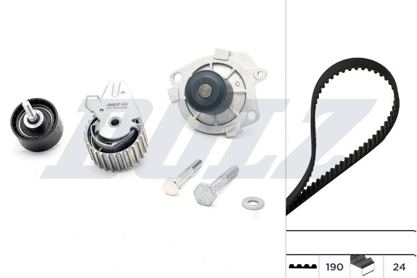 KD032 DOLZ Pompa acqua + Kit cinghie dentate 