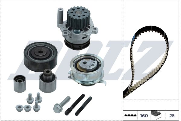 KD100 DOLZ Pompa acqua + Kit cinghie dentate 