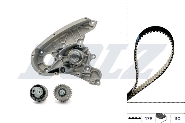 KD112 DOLZ Pompa acqua + Kit cinghie dentate 