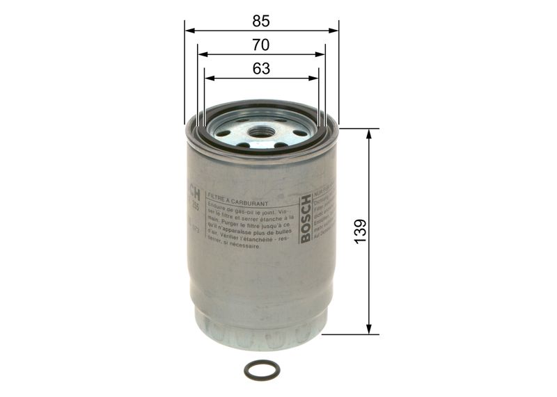F026402255 BOSCH Filtro carburante 