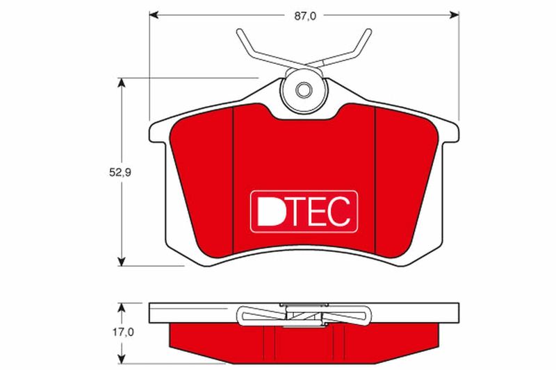 GDB1330DTE TRW Kit pastiglie freno, Freno a disco 