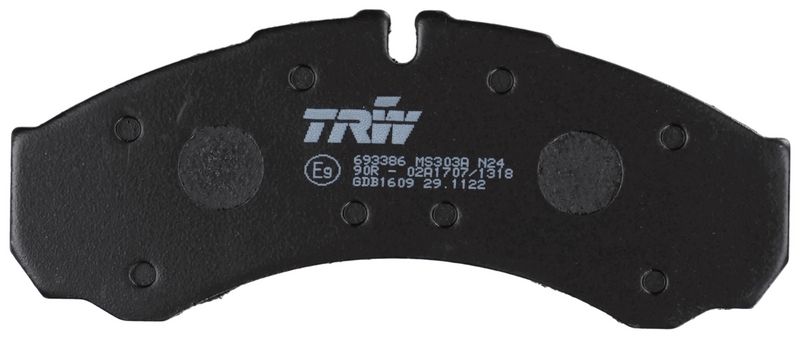 GDB1609 TRW Kit pastiglie freno, Freno a disco 