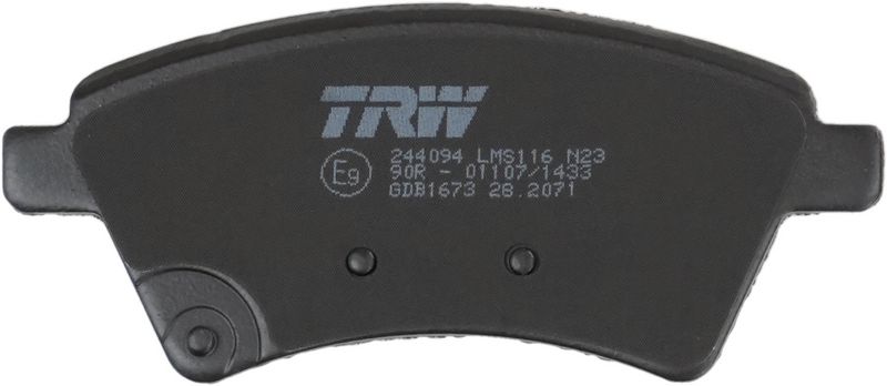 GDB1673 TRW Kit pastiglie freno, Freno a disco 