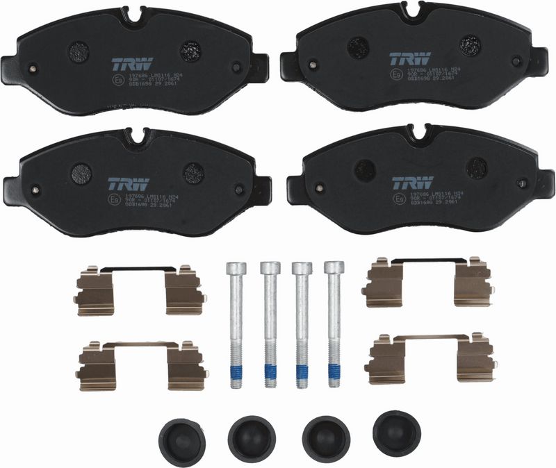 GDB1698 TRW Kit pastiglie freno, Freno a disco 