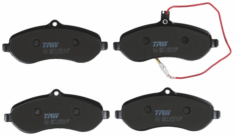 GDB1718 TRW Kit pastiglie freno, Freno a disco 