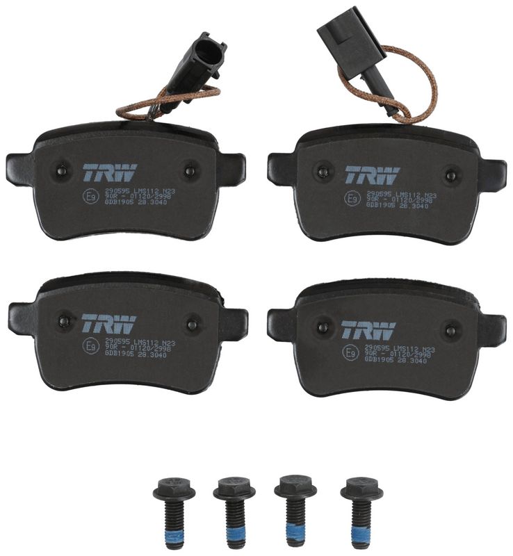 GDB1905 TRW Kit pastiglie freno, Freno a disco 