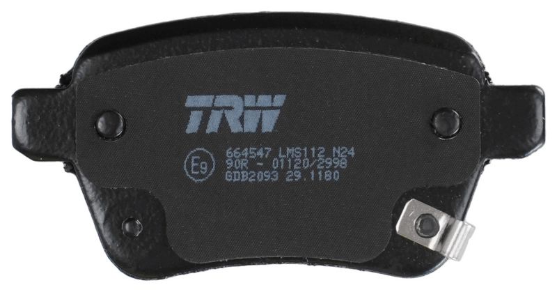 GDB2093 TRW Kit pastiglie freno, Freno a disco 