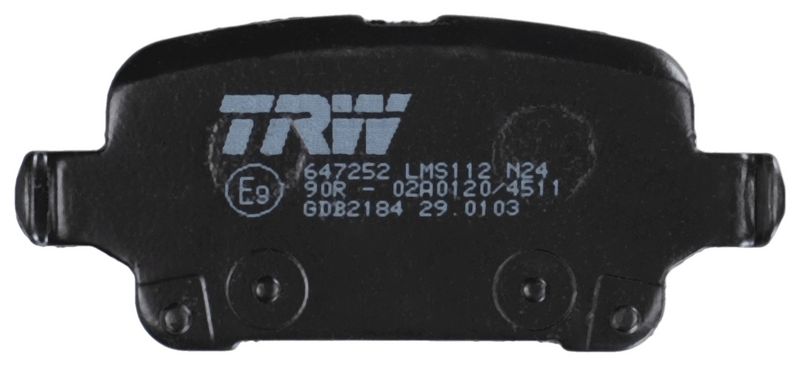 GDB2184 TRW Kit pastiglie freno, Freno a disco 