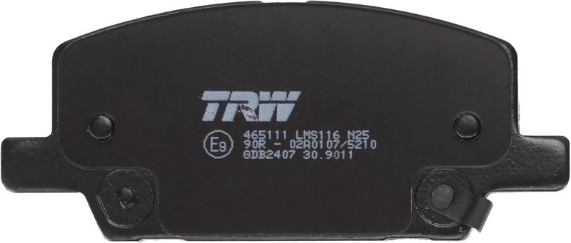 GDB2407 TRW Kit pastiglie freno, Freno a disco 