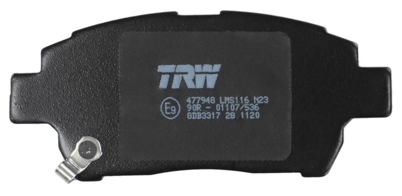 GDB3317 TRW Kit pastiglie freno, Freno a disco 