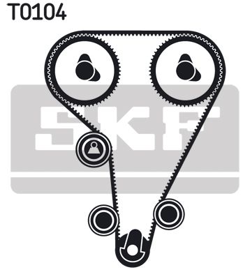 VKMC 04212 SKF Pompa acqua + Kit cinghie dentate 