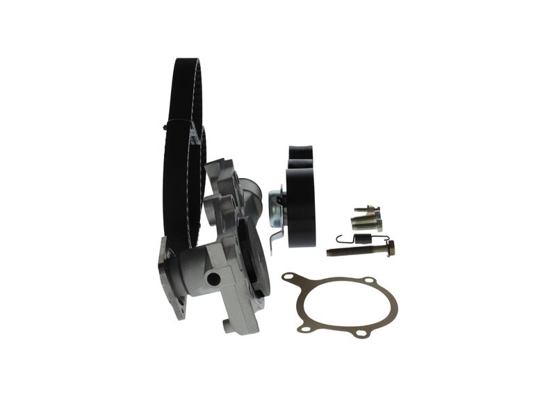 1987948528 BOSCH Pompa acqua + Kit cinghie dentate 