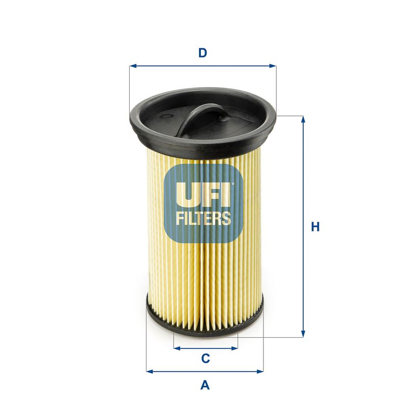 26.005.00 UFI Filtro carburante 