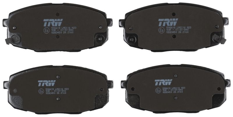 GDB3450 TRW Kit pastiglie freno, Freno a disco 