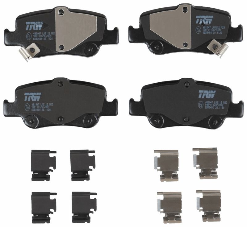GDB3480 TRW Kit pastiglie freno, Freno a disco 