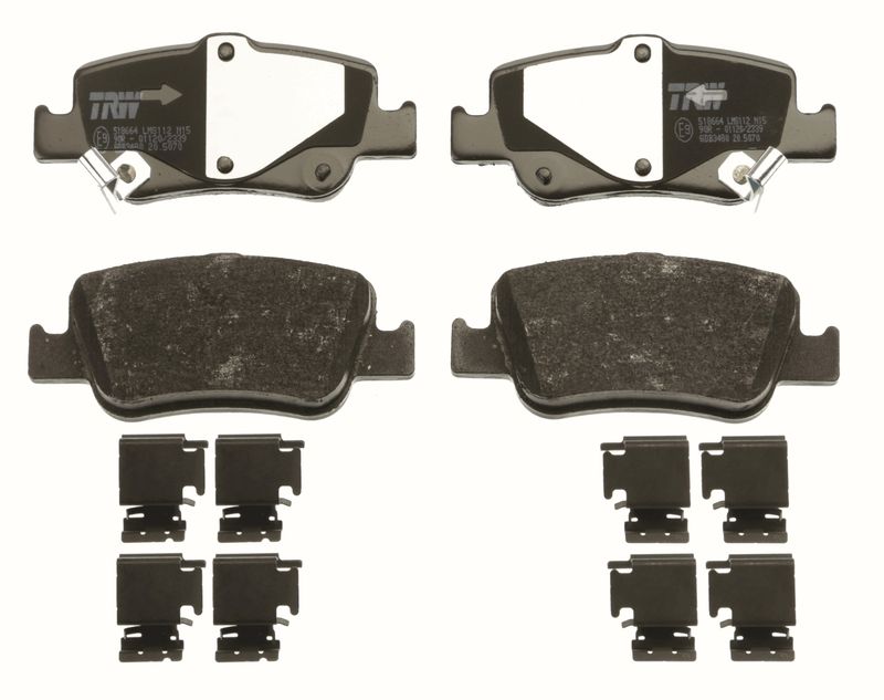 GDB3480 TRW Kit pastiglie freno, Freno a disco 