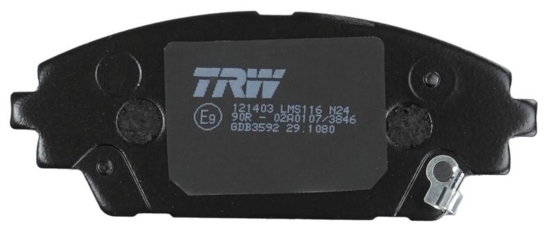 GDB3592 TRW Kit pastiglie freno, Freno a disco 