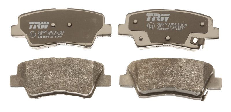 GDB3594 TRW Kit pastiglie freno, Freno a disco 