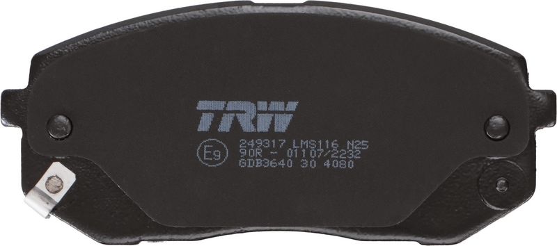 GDB3640 TRW Kit pastiglie freno, Freno a disco 