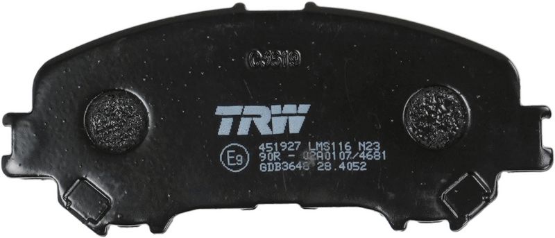 GDB3648 TRW Kit pastiglie freno, Freno a disco 