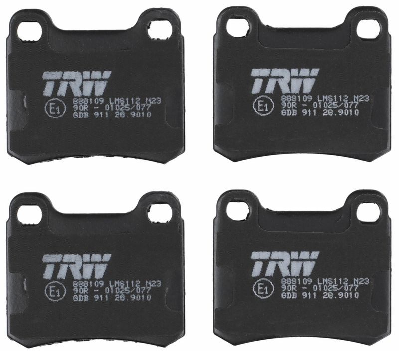 GDB911 TRW Kit pastiglie freno, Freno a disco 