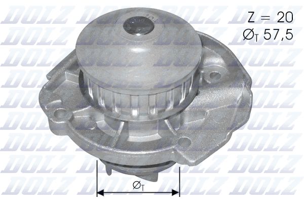 S161 DOLZ Pompa dell’acqua, raffreddamento motore 