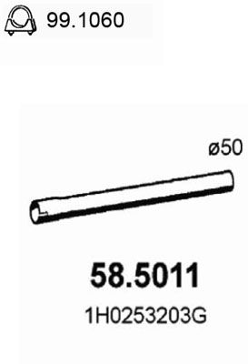 58.5011 ASSO Tubo gas scarico 