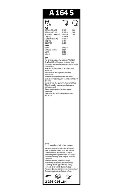 3397014164 BOSCH Spazzola tergi 