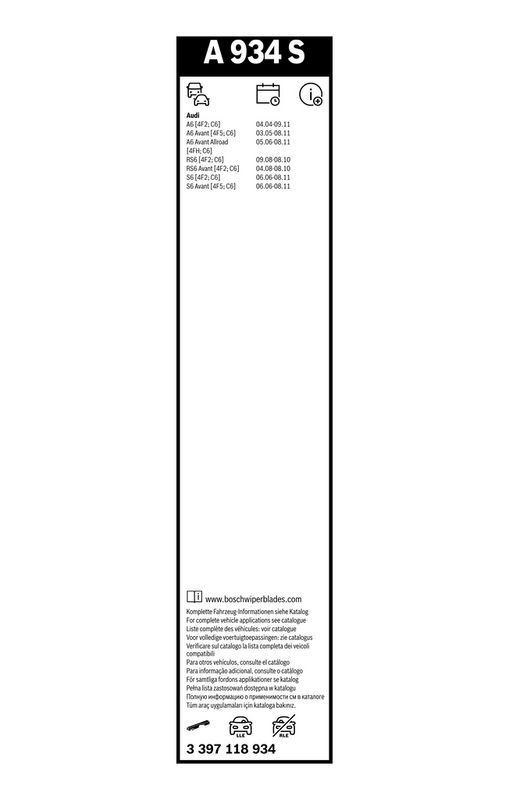 3397118934 BOSCH Spazzola tergi 