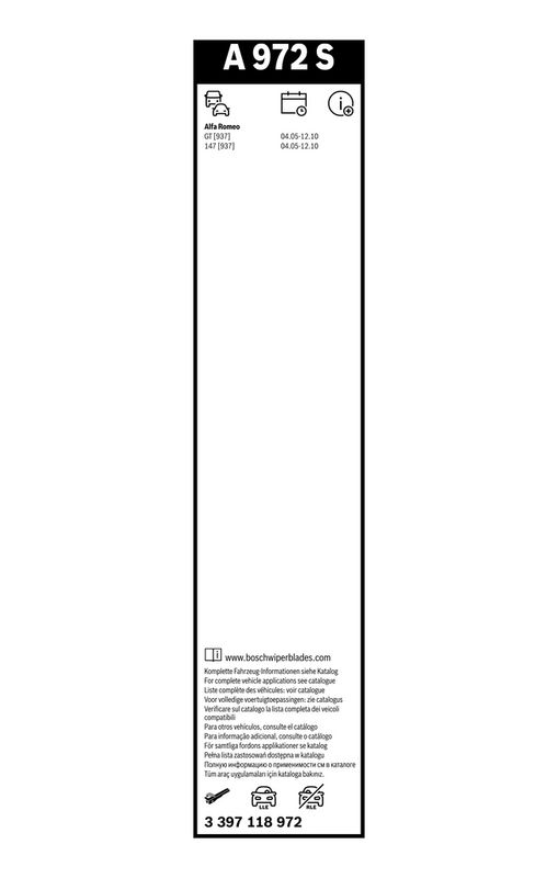 3397118972 BOSCH Spazzola tergi 