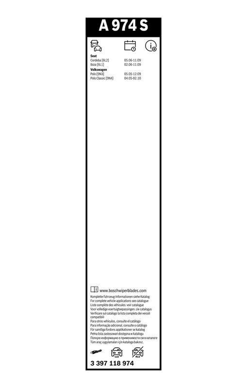 3397118974 BOSCH Spazzola tergi 