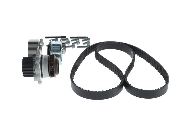 1987945328 BOSCH Pompa acqua + Kit cinghie dentate 