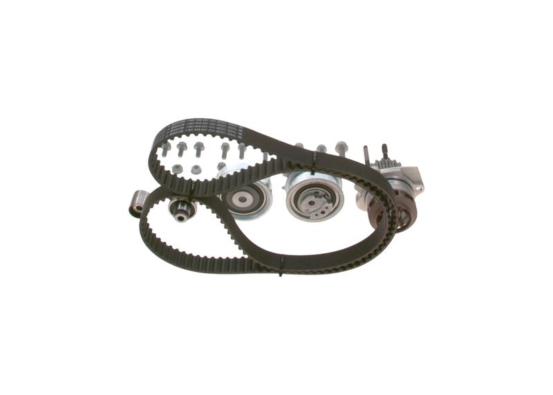 1987946943 BOSCH Pompa acqua + Kit cinghie dentate 