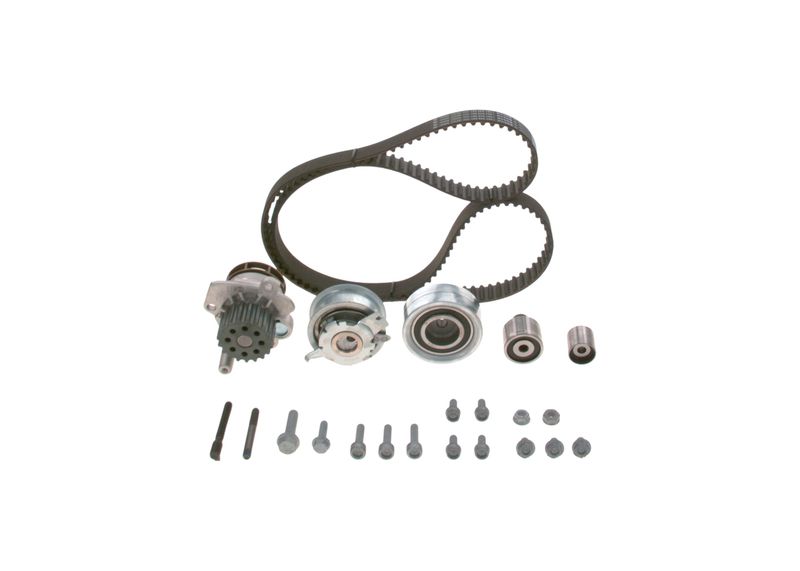 1987946943 BOSCH Pompa acqua + Kit cinghie dentate 
