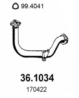 36.1034 ASSO Tubo gas scarico 
