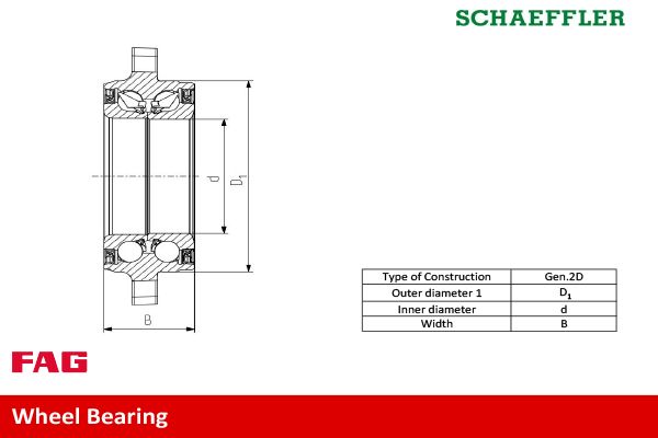713619860 Schaeffler FAG Kit cuscinetto ruota 