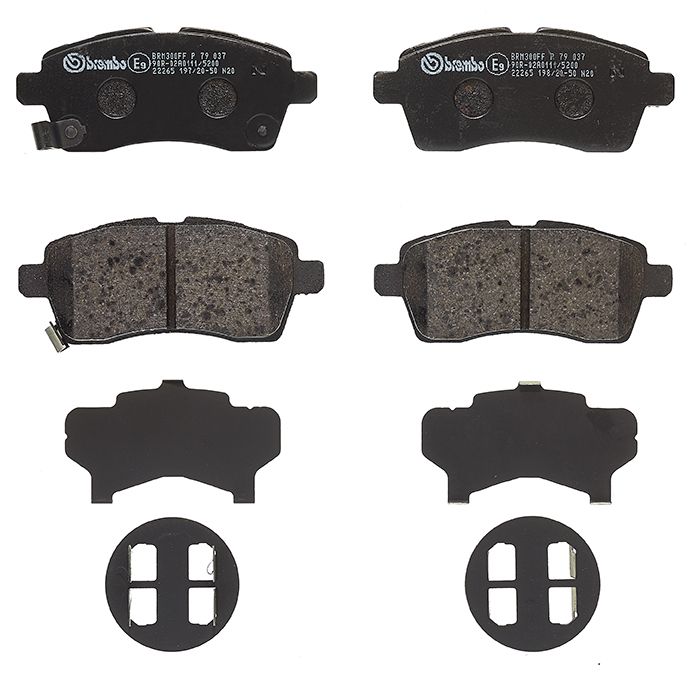 P79037 BREMBO Kit pastiglie freno, Freno a disco 