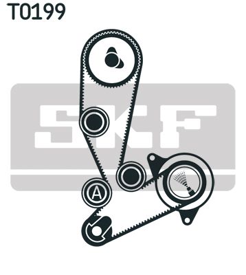 VKMA02390 SKF Kit cinghie dentate 