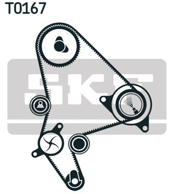 VKMA03247 SKF Kit cinghie dentate 