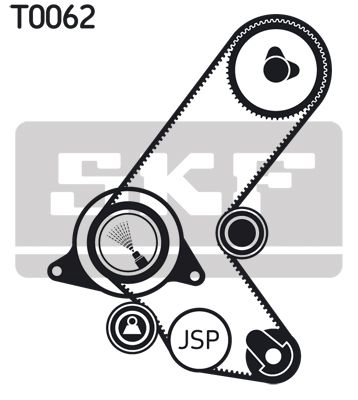 VKMA05214 SKF Kit cinghie dentate 