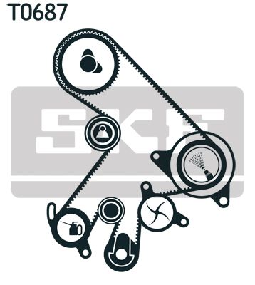 VKMA91903 SKF Kit cinghie dentate 