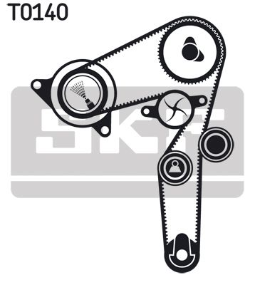 VKMC 02192 SKF Pompa acqua + Kit cinghie dentate 