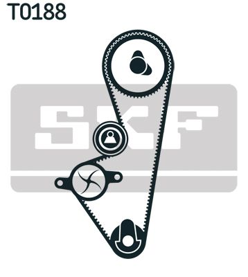 VKMC 03253 SKF Pompa acqua + Kit cinghie dentate 
