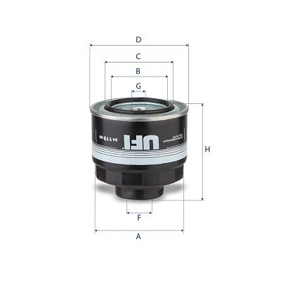 24.398.00 UFI Filtro carburante 